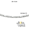 armband valkenoog met tussenstuk 2,4 mm 16 + 3 cm - 600490 armband valkenoog met tussenstuk 2,4 mm 16 + 3 cm - 600490