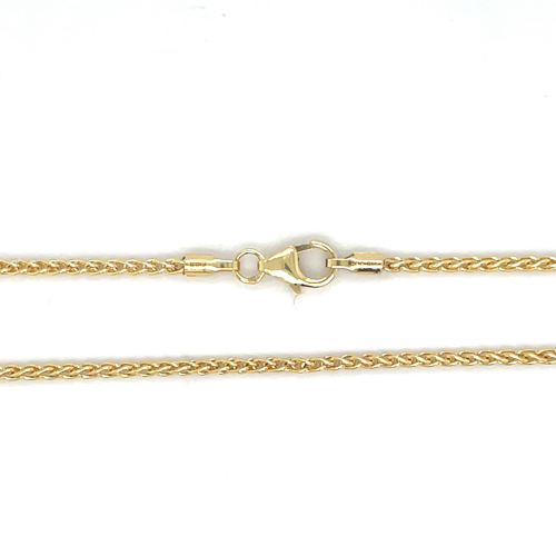 goud palmier schakelketting 45cm massief 1.7mm - 600495 goud palmier schakelketting 45cm massief 1.7mm - 600495