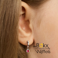 oorringen met een roze hartje eronder - 600499 oorringen met een roze hartje eronder - 600499