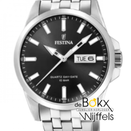 Festina dag datum sport horloge F20357-4 - 600514