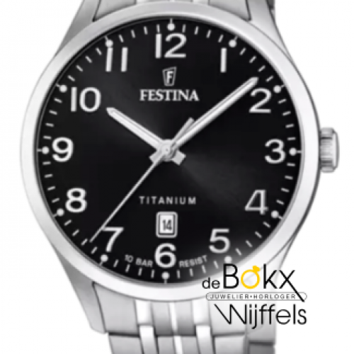 Festina heren horloge cijfers en datum F20466-3 - 600515