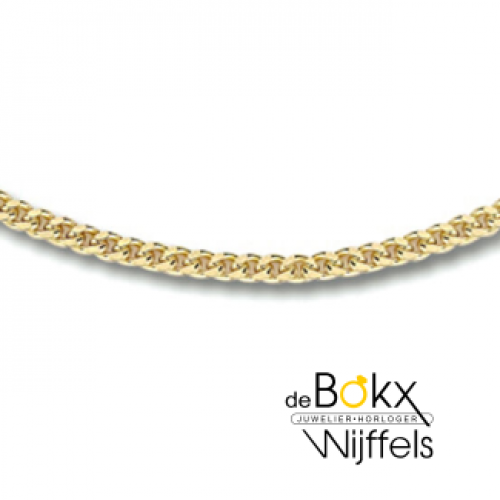 Gourmet ketting 50cm 1,8 mm 3 micron goud - 600531