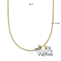 collier gourmette 4-zijdes geslepen 1,8 mm 3 micron 50cm - 600531 collier gourmette 4-zijdes geslepen 1,8 mm 3 micron 50cm - 600531