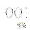 oorringen zilver 13mm - 600535 oorringen zilver 13mm - 600535