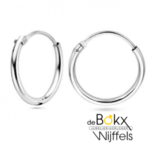 oorringen zilver 13mm - 600535 oorringen zilver 13mm - 600535