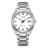 Citizen heren horloge staal met datum en eco-drive BM7620-83A - 600542 Citizen heren horloge staal met datum en eco-drive BM7620-83A - 600542