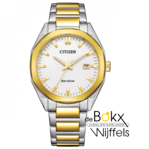 citizen heren horloge met eco-drive en datum BM7624-82A - 600546