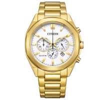 Citizen horloge goud kleurig chronograaf CA4592-85A - 600547 Citizen horloge goud kleurig chronograaf CA4592-85A - 600547