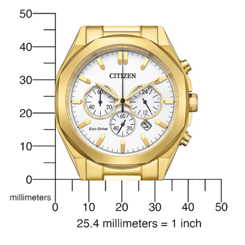 Citizen horloge goud kleurig chronograaf CA4592-85A - 600547