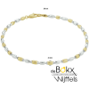 armband goud met staafjes 2mm breed 19cm lang - 600549 armband goud met staafjes 2mm breed 19cm lang - 600549