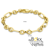 gouden armband met een fantasie schakel van 6,5 mm en 19 cm lang - 600552 gouden armband met een fantasie schakel van 6,5 mm en 19 cm lang - 600552