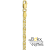 armband goud met valkenoog schakels 3,0 mm 18cm lang - 600555 armband goud met valkenoog schakels 3,0 mm 18cm lang - 600555