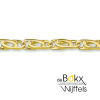 armband goud met valkenoog schakels 3,0 mm 18cm lang - 600555 armband goud met valkenoog schakels 3,0 mm 18cm lang - 600555