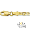 armband goud met valkenoog schakels 3,0 mm 18cm lang - 600555 armband goud met valkenoog schakels 3,0 mm 18cm lang - 600555