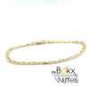 armband goud met valkenoog schakels 3,0 mm 18cm lang - 600555 armband goud met valkenoog schakels 3,0 mm 18cm lang - 600555