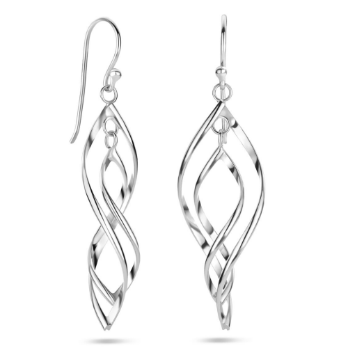 oorhangers fantasie zilver 5cm - 600595