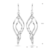 oorhangers fantasie zilver 5cm - 600595