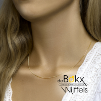 ketting gourmet met 3 micron goud op zilver 45cm 1.4mm - 600601 ketting gourmet met 3 micron goud op zilver 45cm 1.4mm - 600601