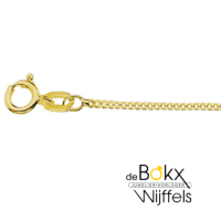 ketting gourmet 3 micron goud op zilver 60cm 1.2mm - 600602 ketting gourmet 3 micron goud op zilver 60cm 1.2mm - 600602