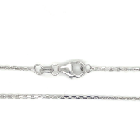 Anker geslepen wit goud ketting 45cm 1.3mm - 600615 Anker geslepen wit goud ketting 45cm 1.3mm - 600615