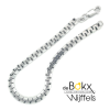Armband fantasie schakel zilver 19cm - 600634 Armband fantasie schakel zilver 19cm - 600634
