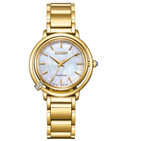 Citizen dameshorloge goudkleurig met diamant - 600657 Citizen dameshorloge goudkleurig met diamant - 600657