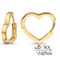 hartjes oorringen  geel goud - 600681 hartjes oorringen  geel goud - 600681