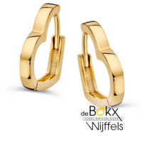 hartjes oorringen  geel goud - 600681 hartjes oorringen  geel goud - 600681
