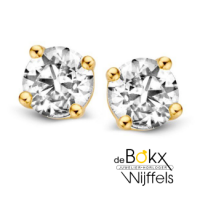 oorstekers geel goud met grote zierkonia stenen - 600683 oorstekers geel goud met grote zierkonia stenen - 600683