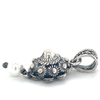 zeeuwse knoop hanger 10mm met pareltje eronder - 600710 zeeuwse knoop hanger 10mm met pareltje eronder - 600710