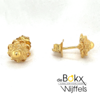 zeeuwse knoop oorknoppen 8mm goud kleurig - 600713
