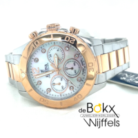 festina dames horloge staal en roze kleurig boyfriend collectie F20605-1 - 600742 festina dames horloge staal en roze kleurig boyfriend collectie F20605-1 - 600742