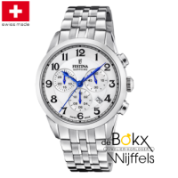 Festina chronograaf heren horloge F20040-1 swiss made - 600758 Festina chronograaf heren horloge F20040-1 swiss made - 600758