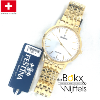 Festina goudkleurig heren horloge F20046-2 swiss made - 600762 Festina goudkleurig heren horloge F20046-2 swiss made - 600762