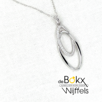 zilveren ketting met bogen hanger - 600768 zilveren ketting met bogen hanger - 600768