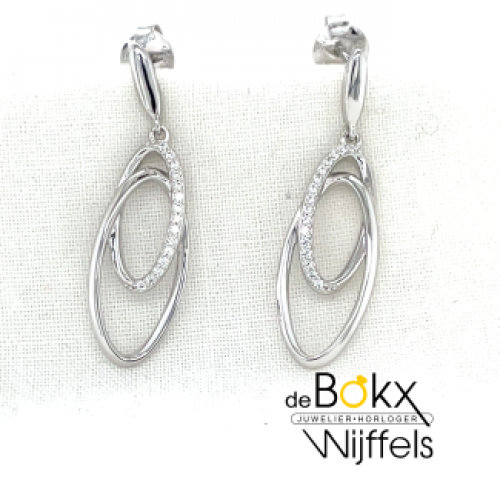 oorstekers met hangers in het zilver - 600769 oorstekers met hangers in het zilver - 600769