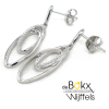 oorstekers met hangers in het zilver - 600769 oorstekers met hangers in het zilver - 600769