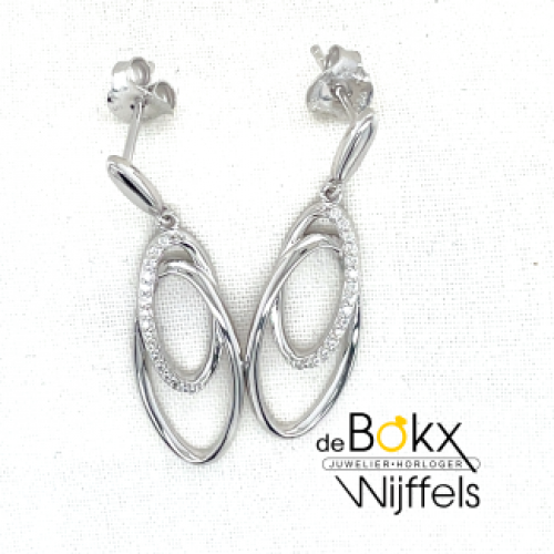 oorstekers met hangers in het zilver - 600769 oorstekers met hangers in het zilver - 600769
