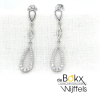 oorhangers Lotus zilver lange oorbellen met stekers - 600777 oorhangers Lotus zilver lange oorbellen met stekers - 600777