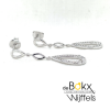oorhangers Lotus zilver lange oorbellen met stekers - 600777 oorhangers Lotus zilver lange oorbellen met stekers - 600777