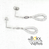 oorhangers Lotus zilver lange oorbellen met stekers - 600777 oorhangers Lotus zilver lange oorbellen met stekers - 600777