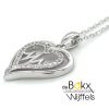 ketting met hanger Lotus zilver hartje met hardslag in het midden - 600797 ketting met hanger Lotus zilver hartje met hardslag in het midden - 600797