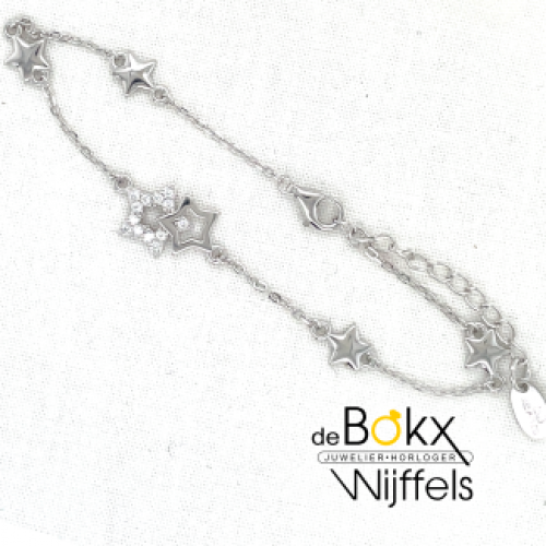 armband Lotus in zilver met meerdere sterren - 600800 armband Lotus in zilver met meerdere sterren - 600800
