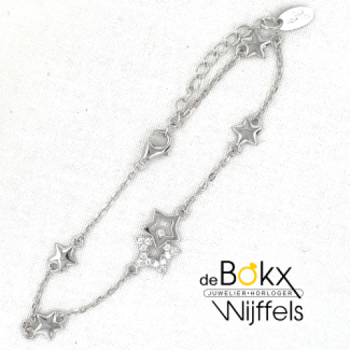 armband Lotus in zilver met meerdere sterren - 600800 armband Lotus in zilver met meerdere sterren - 600800