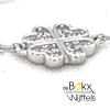 Armband Lotus in zilver met klavertje 4 - 600802 Armband Lotus in zilver met klavertje 4 - 600802