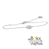 Armband Lotus in zilver met klavertje 4 - 600802 Armband Lotus in zilver met klavertje 4 - 600802