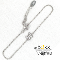 Armband van Lotus in zilver met een vlinder ertussen 16,5 tot 20 cm - 600803 Armband van Lotus in zilver met een vlinder ertussen 16,5 tot 20 cm - 600803