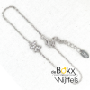 Armband van Lotus in zilver met een vlinder ertussen 16,5 tot 20 cm - 600803 Armband van Lotus in zilver met een vlinder ertussen 16,5 tot 20 cm - 600803