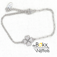 Armband met klavertjes vier van Lotus in zilver 16 -19.5cm - 600805 Armband met klavertjes vier van Lotus in zilver 16 -19.5cm - 600805