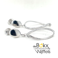oorsieraad Lotus zilver 39mm - 600814 oorsieraad Lotus zilver 39mm - 600814